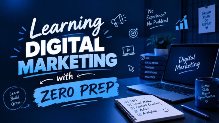 Learning digital marketing from zero